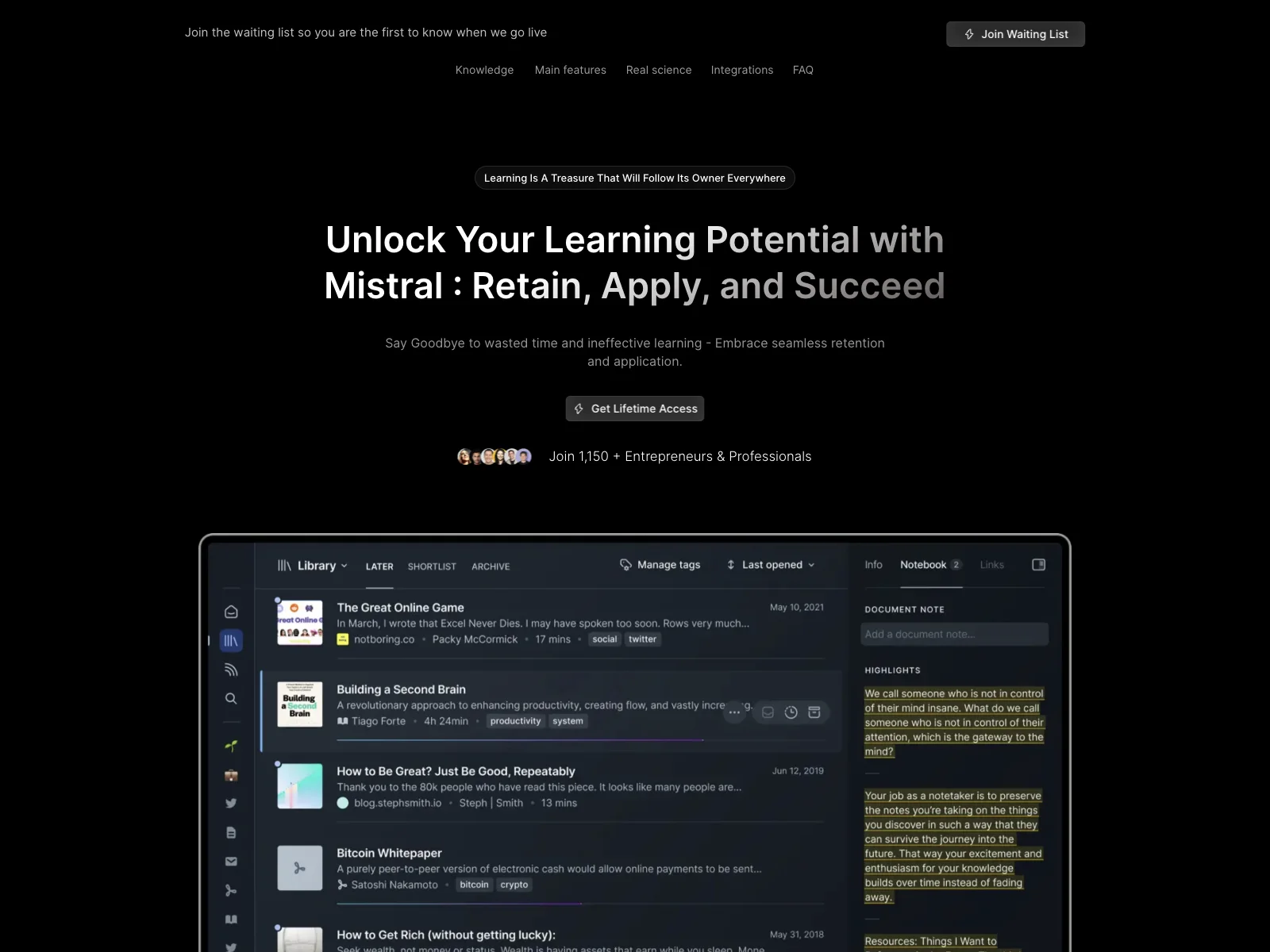 Mistral: Transform Your Knowledge Management