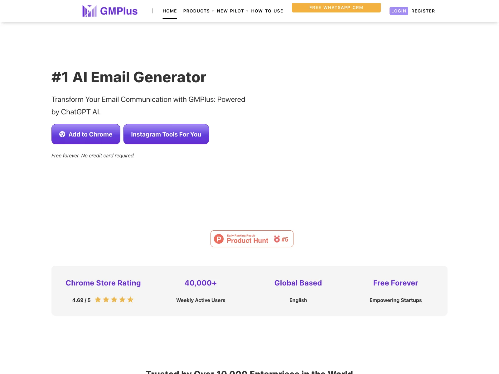 GMPlus - The Ultimate AI Email Generator for Enhanced Productivity