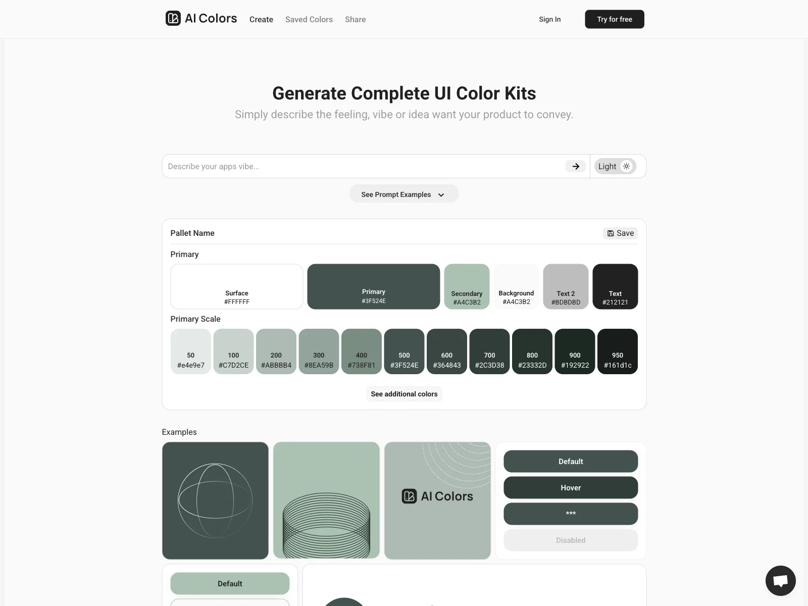 Ai Colors: Effortless Color Generation for Design