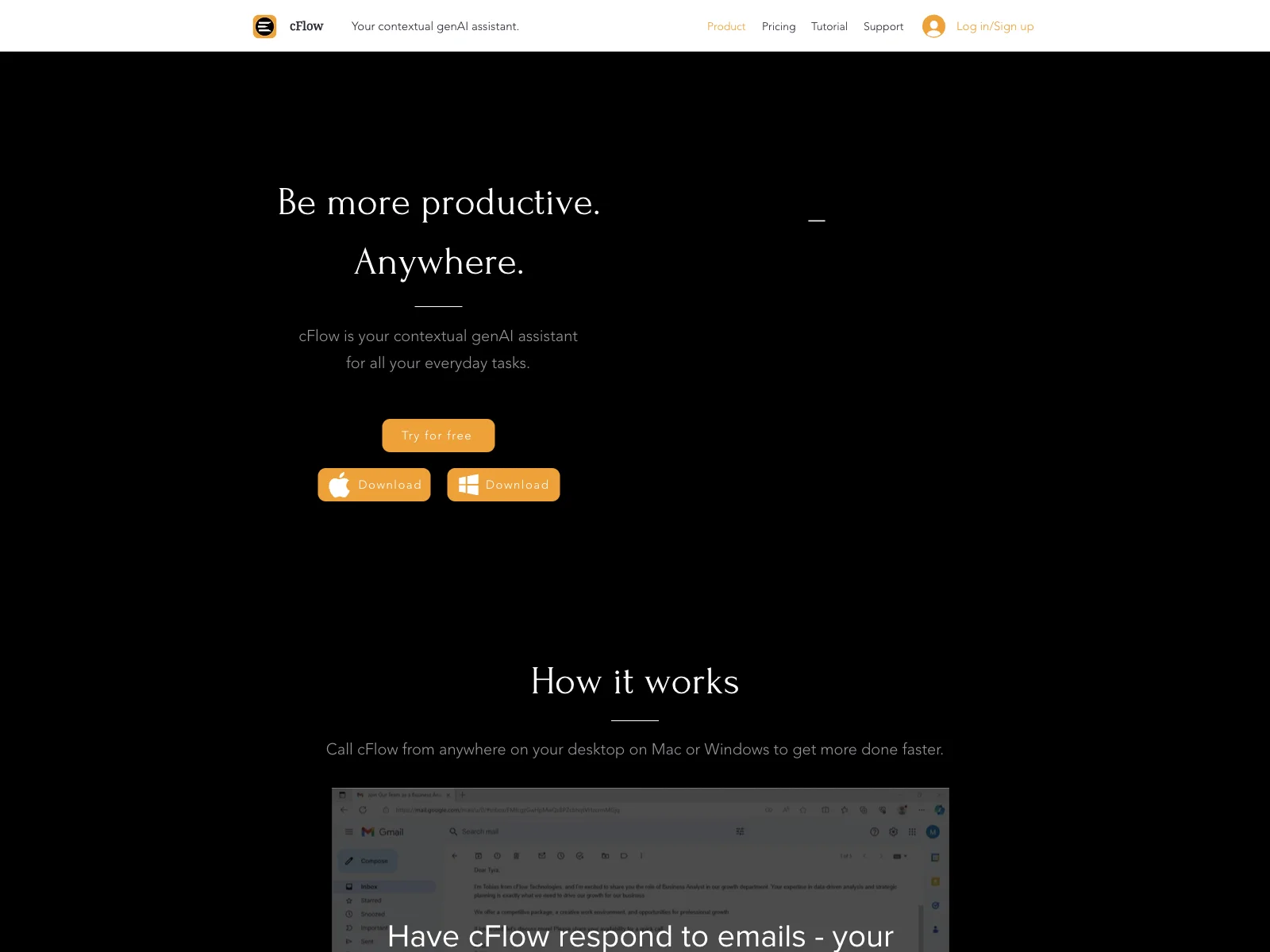 cFlow: Enhance Productivity with Contextual genAI