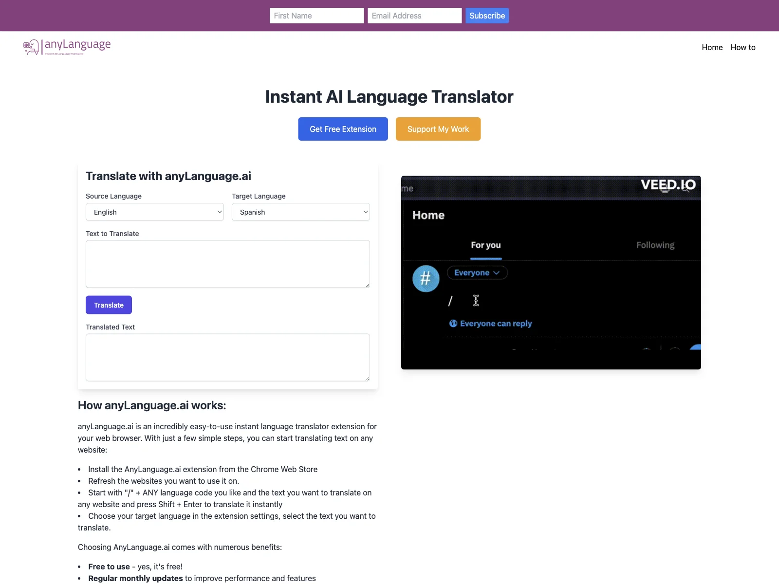 AnyLanguage.ai - Instant Language Translation Made Easy