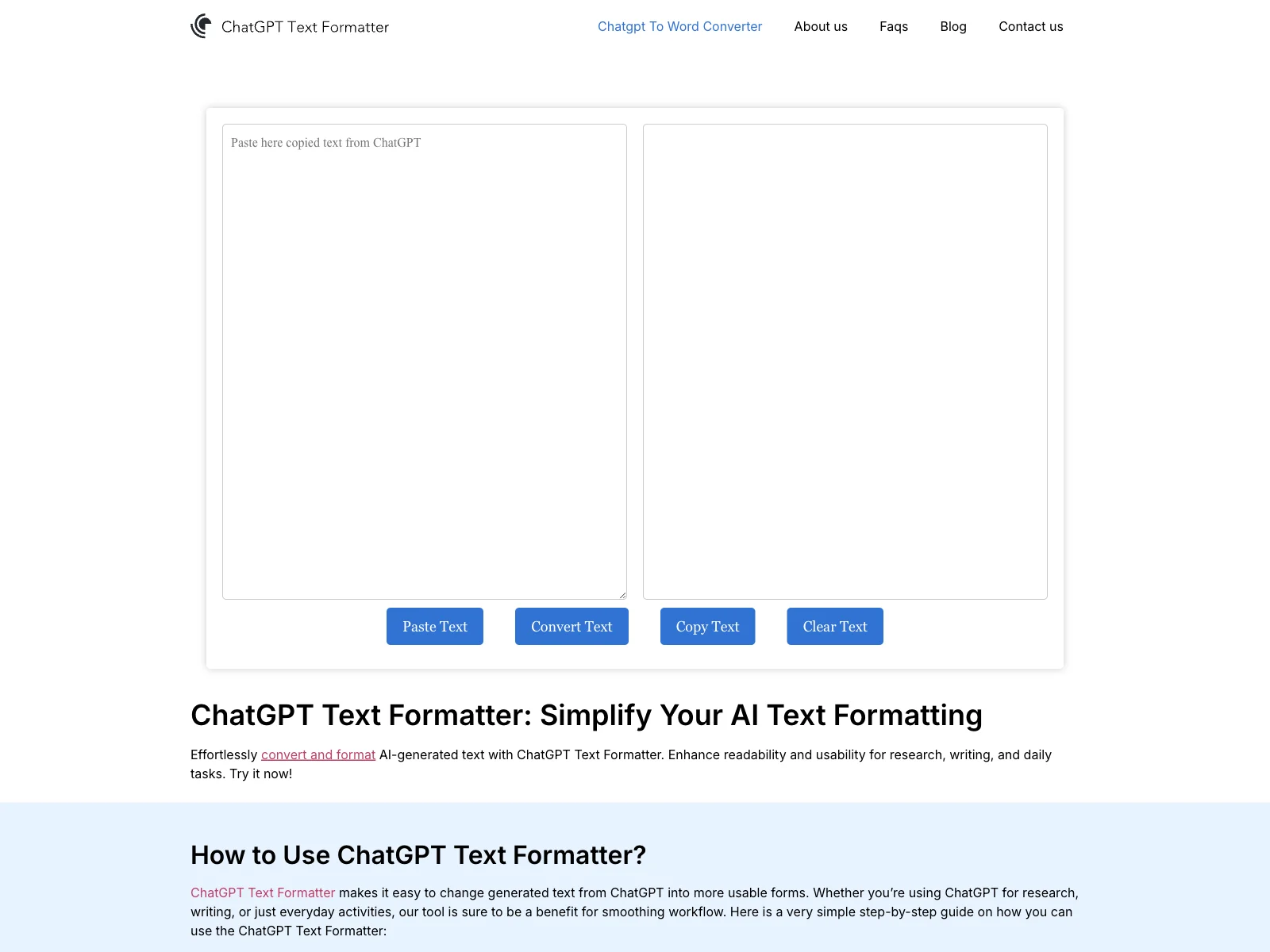 ChatGPT Text Formatter: Streamline Your Text Formatting