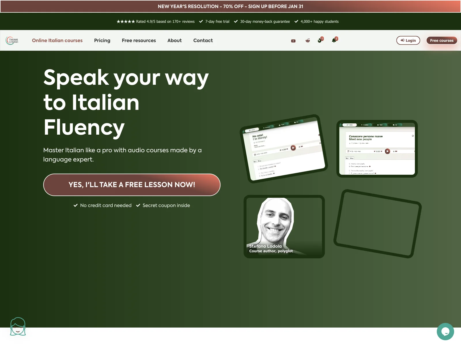 Master Italian with Think in Italian's Audio Courses