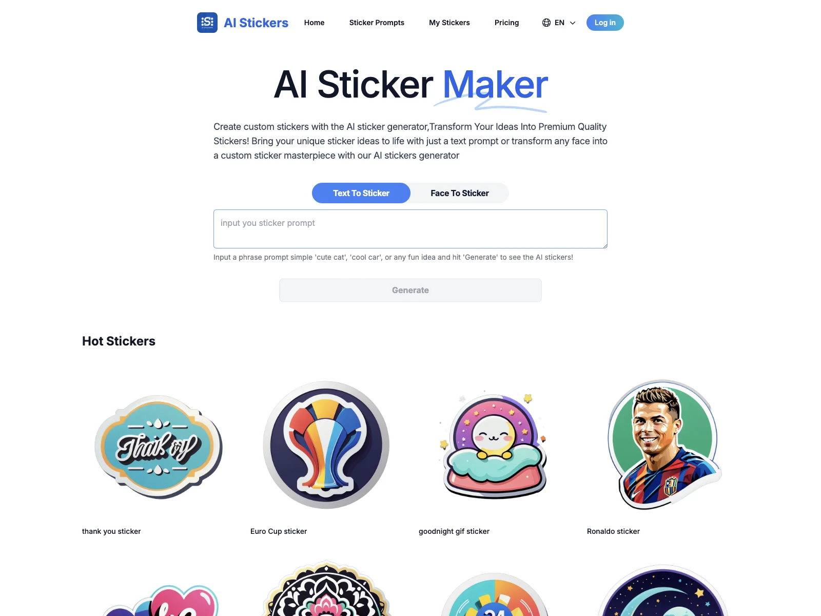 AI Stickers - Transform Ideas into Custom Stickers