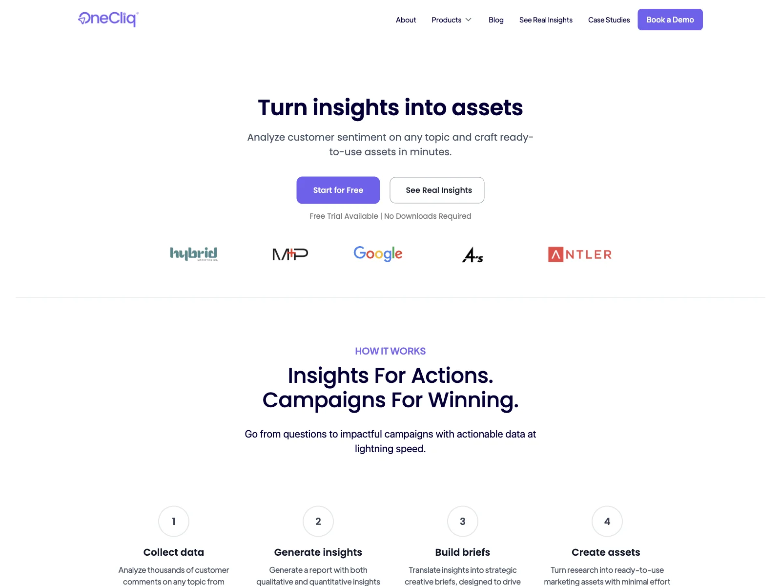 OneCliq.io: Transforming Insights into Assets