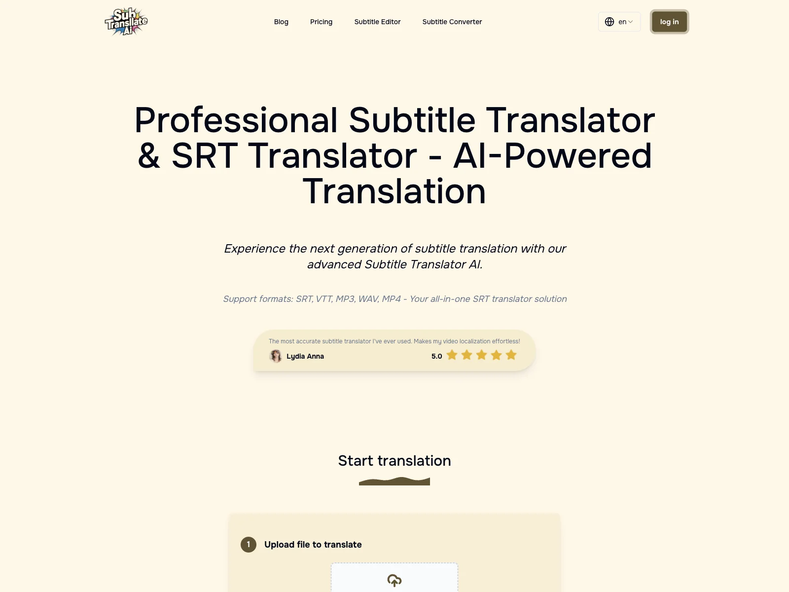 Subtitle Translator: AI-Powered Accuracy for Global Reach