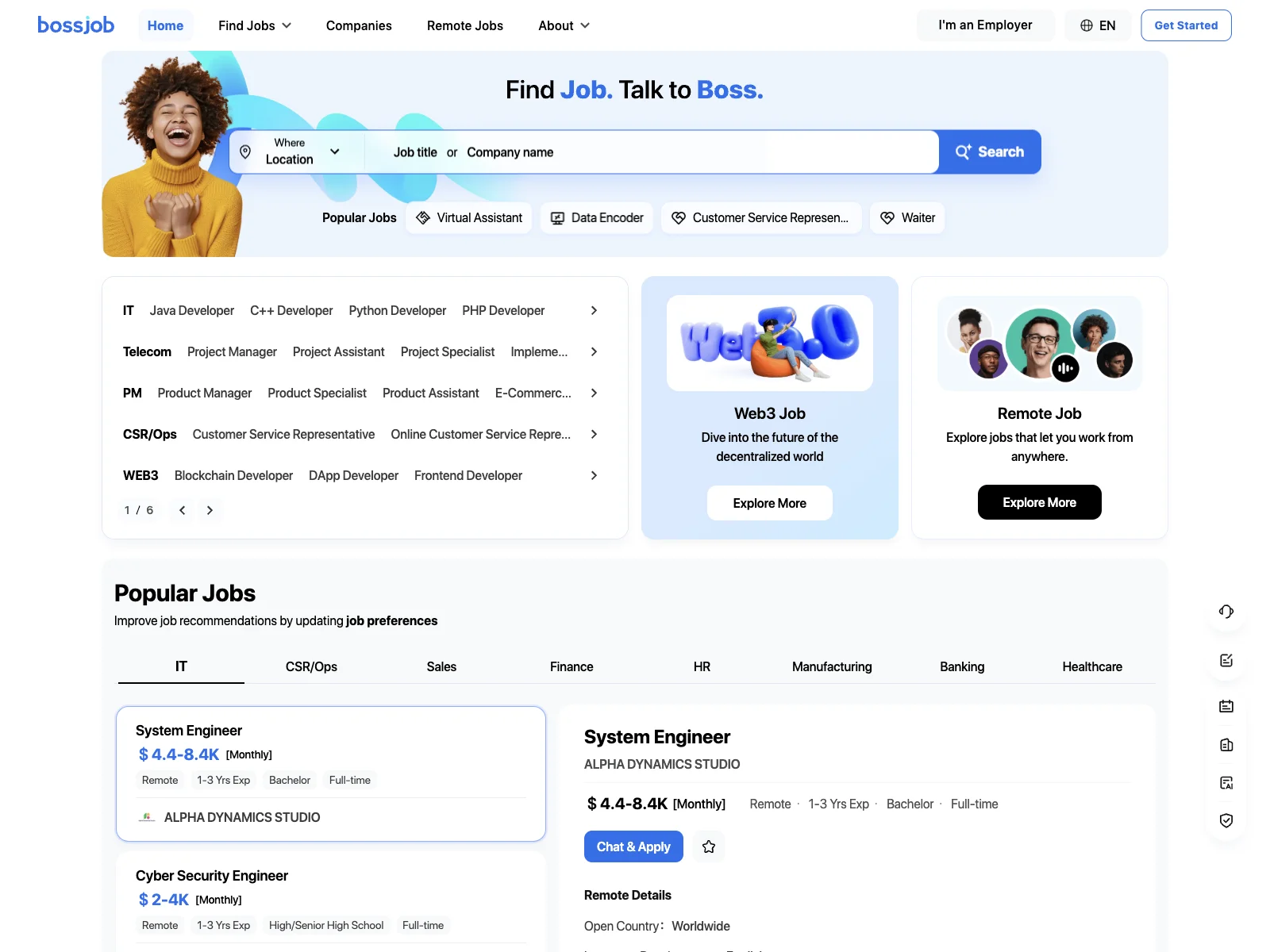 Bossjob Global & Remote: Find Your Dream Job