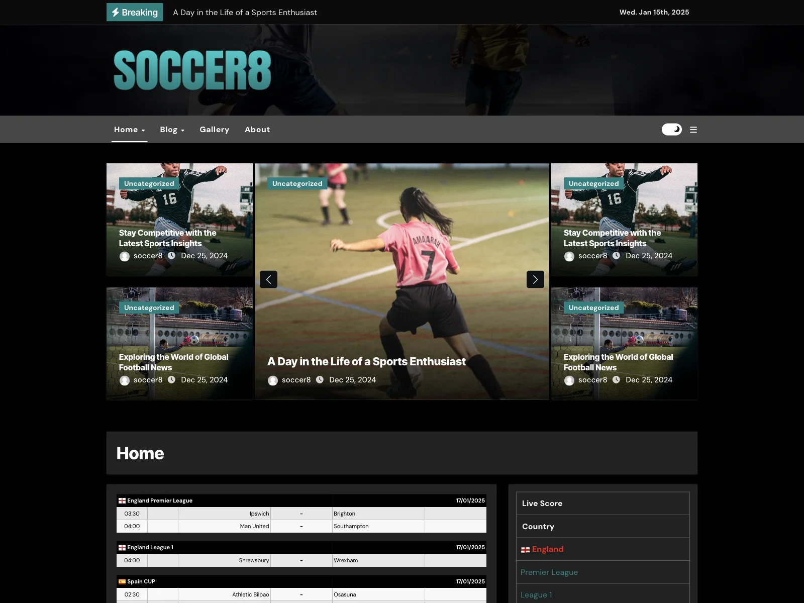 Stay Competitive with Home - Soccer Result & Sports News