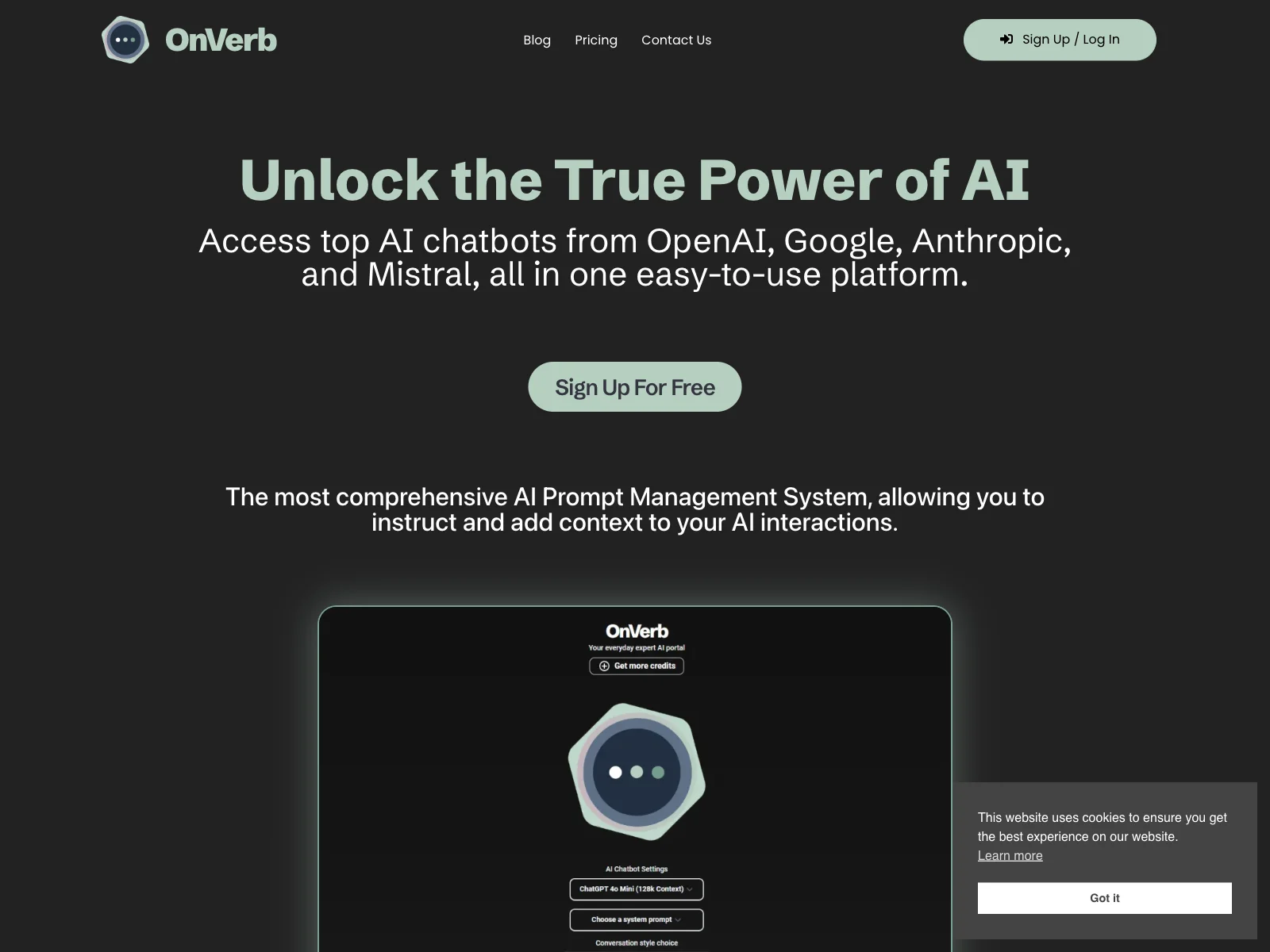 OnVerb: Unleashing the Power of Customized AI Interactions