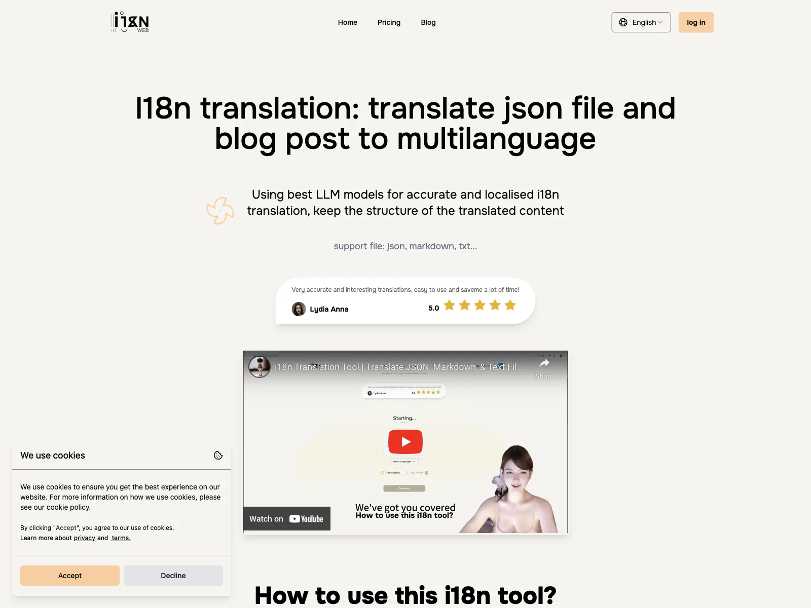 Accurate Multilingual Translations with i18n Web