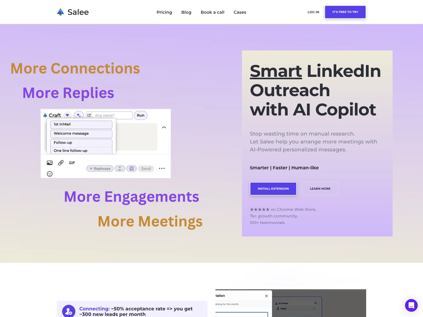 The Best B2B LinkedIn Lead Generation AI Copilot | Salee