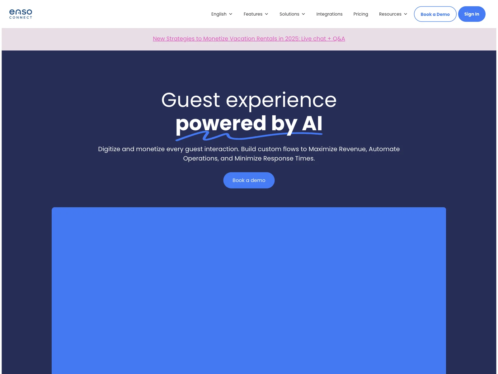 Enhance Vacation Rentals with Enso Connect's AI Features