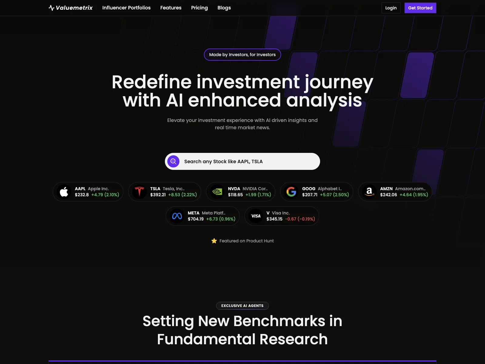 Valuemetrix: Redefine Your Investment with AI Insights