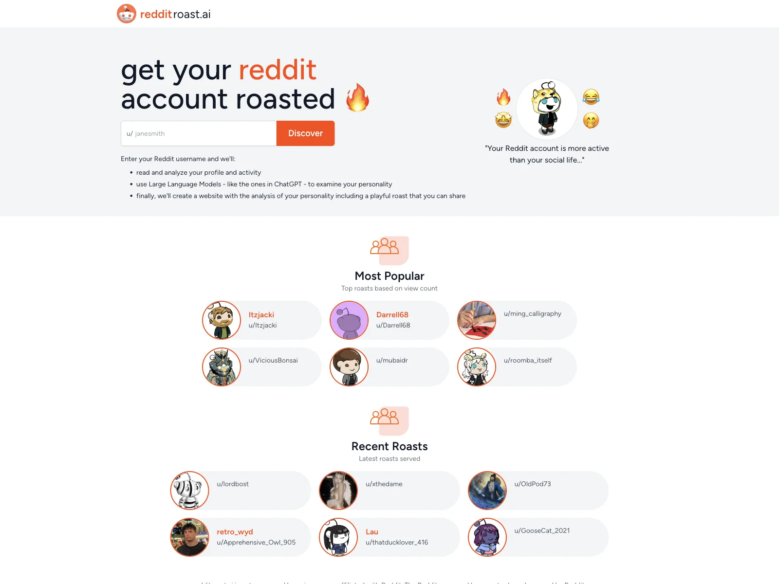 Uncover Your Reddit Personality with reddit roast.ai