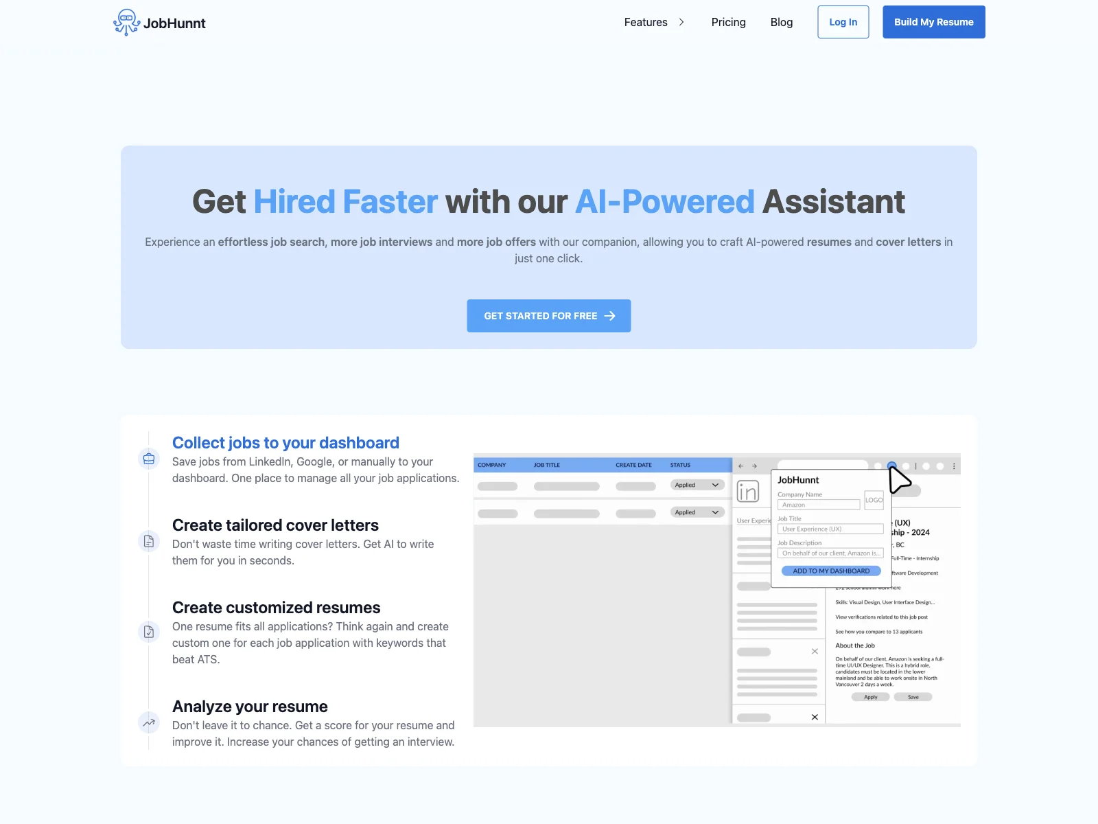 JobHunnt: Empowering Job Seekers with AI Tools