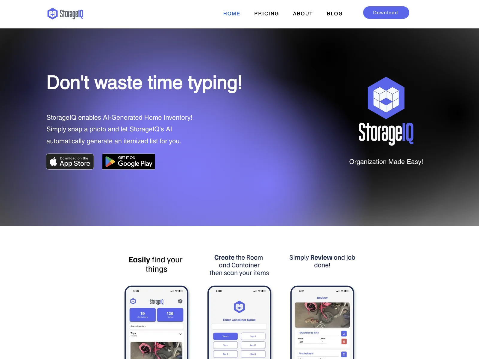 StorageIQ: Simplify Home Inventory with AI