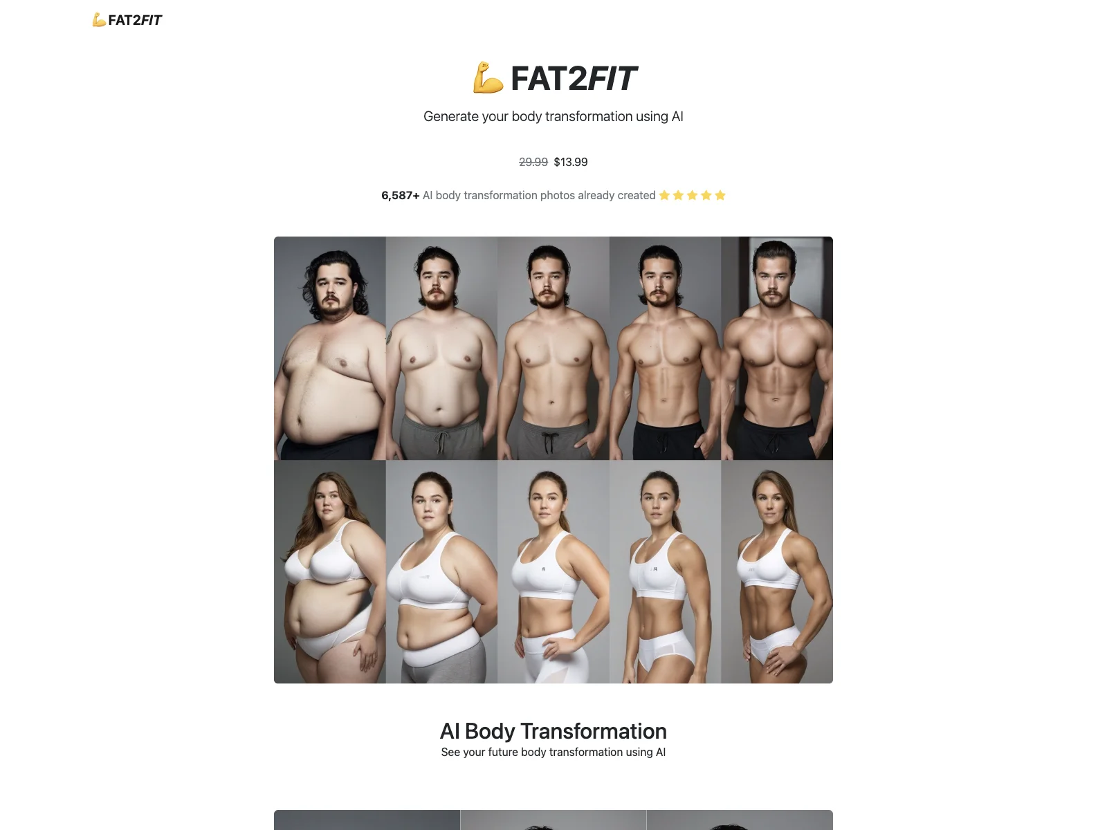 FAT2FIT: Transform Your Body with AI