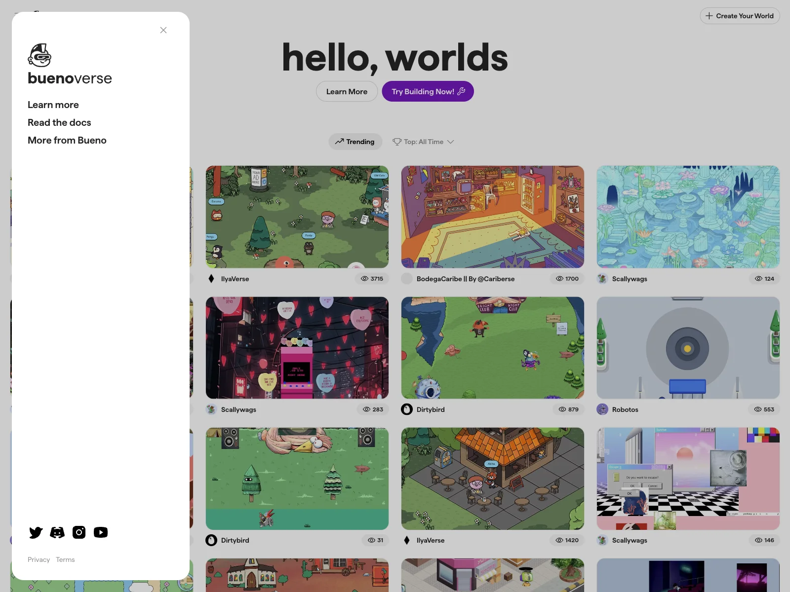 Buenoverse: Build Worlds & Games Effortlessly