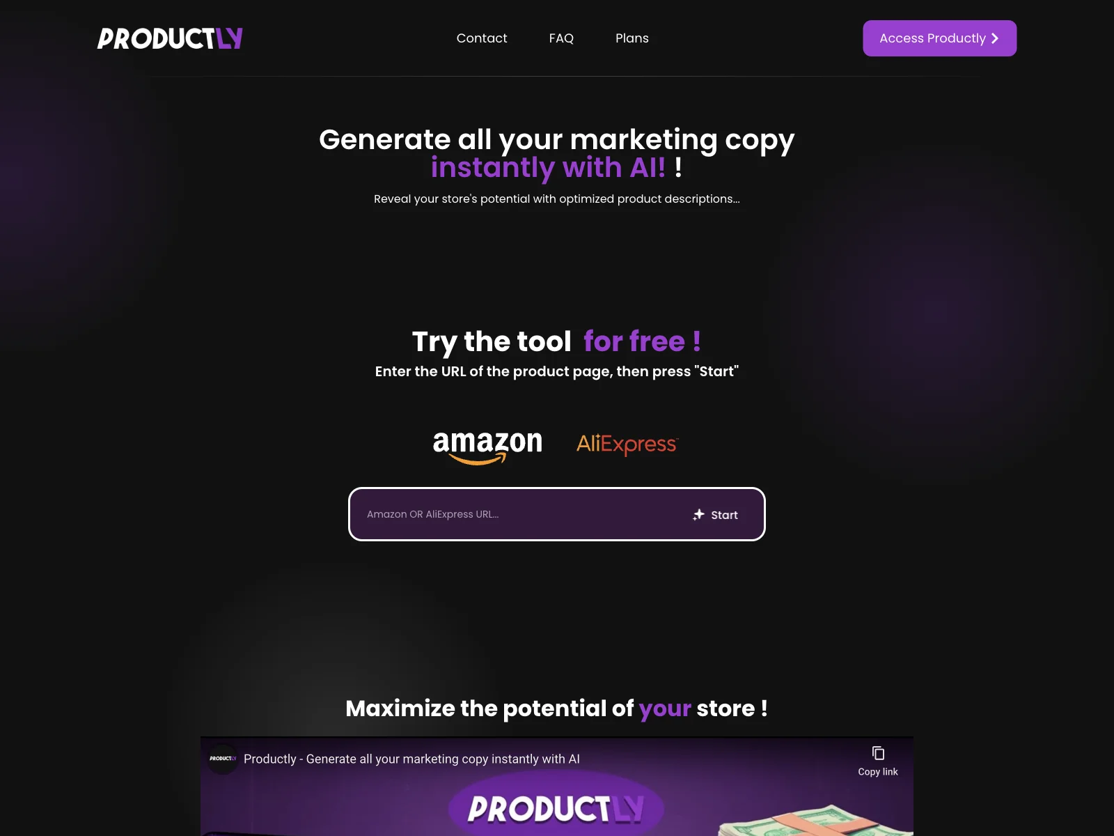 Productly - Boost Your Sales with AI-Powered Content