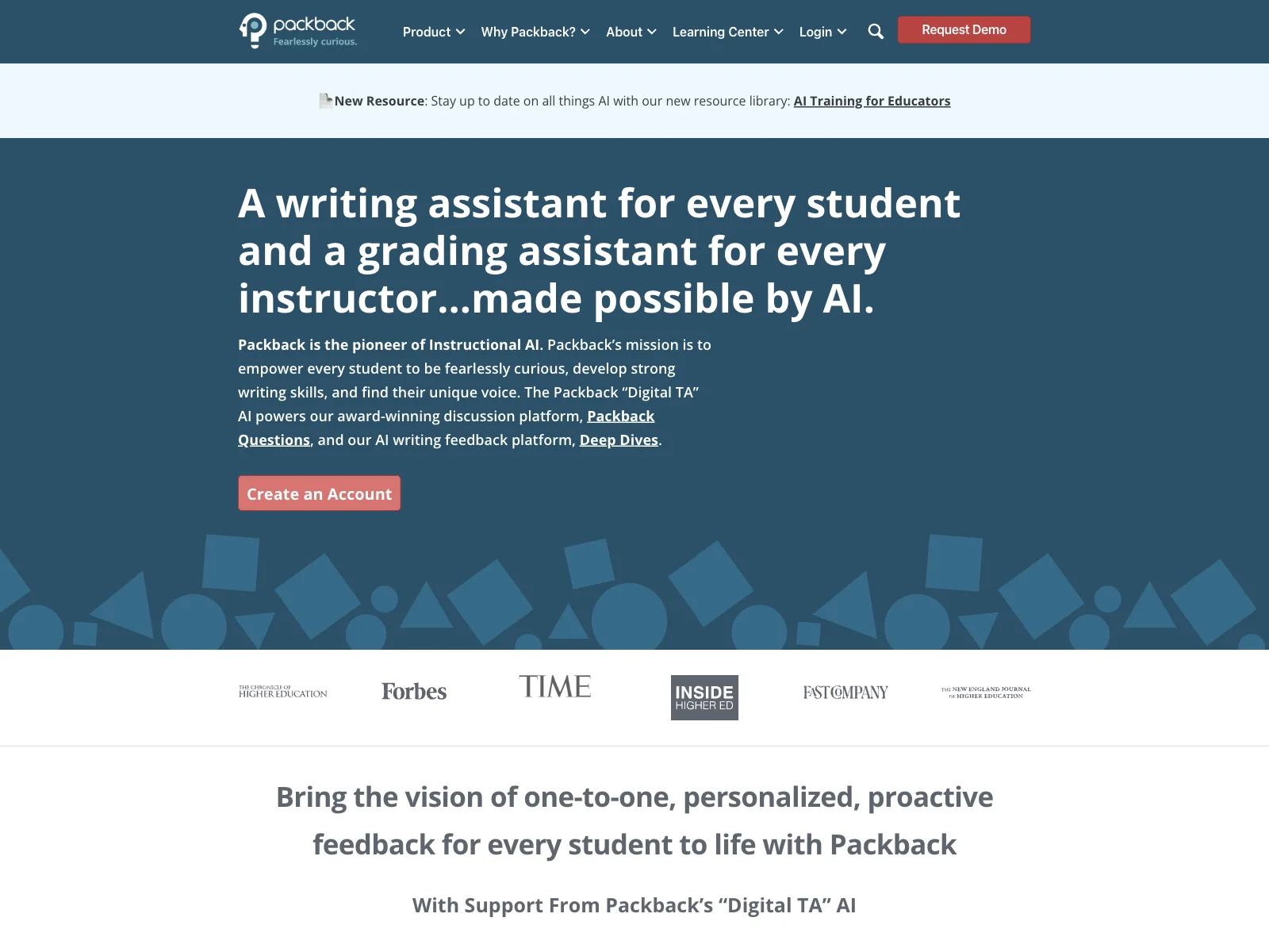 Packback: Empowering Education with AI Tools