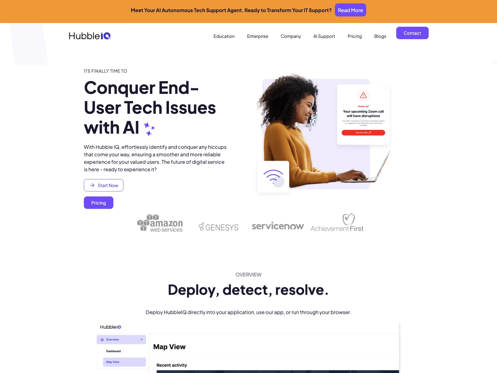 HubbleIQ: Conquer End-User Tech Issues with AI