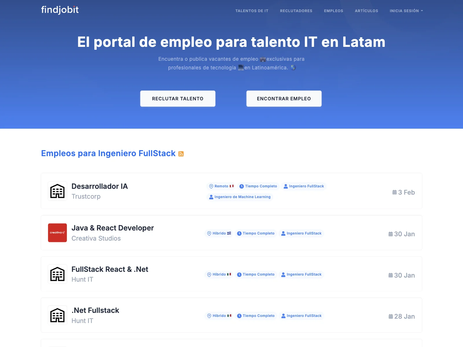 Findjobit: Connecting IT Pros with Jobs in Latam