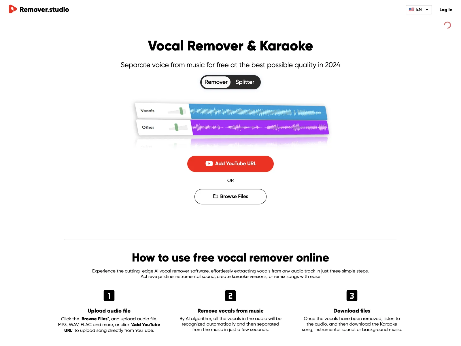 Elevate Your Music with Remover.studio's Vocal Remover & Audio Splitter