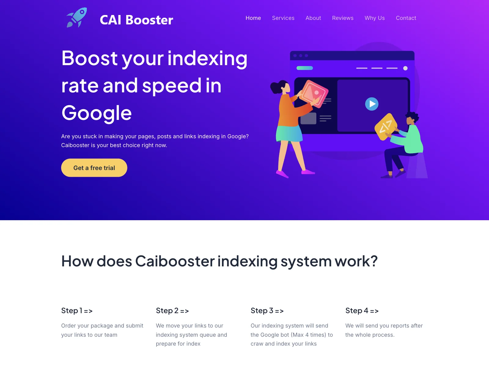 Caibooster: Boost Your Google Indexing Rate