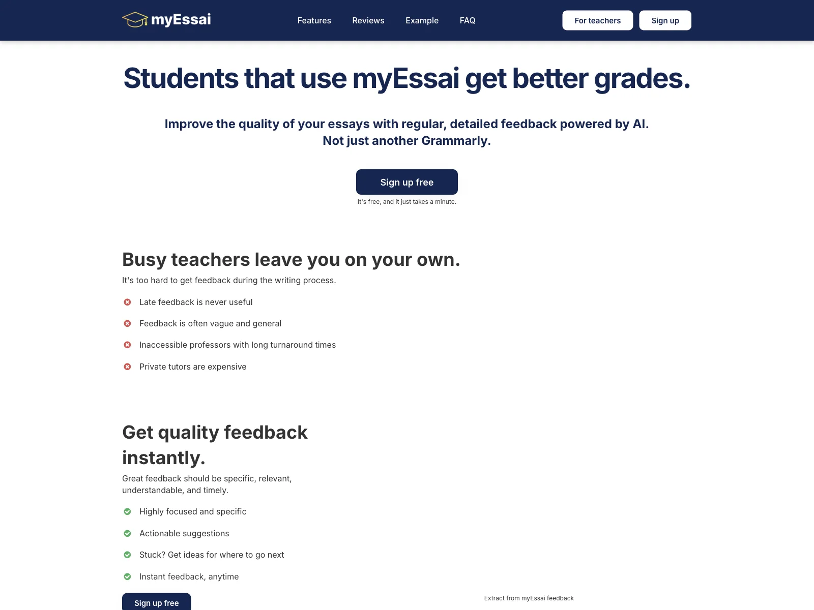 myEssai: Transform Your Essays with AI Feedback