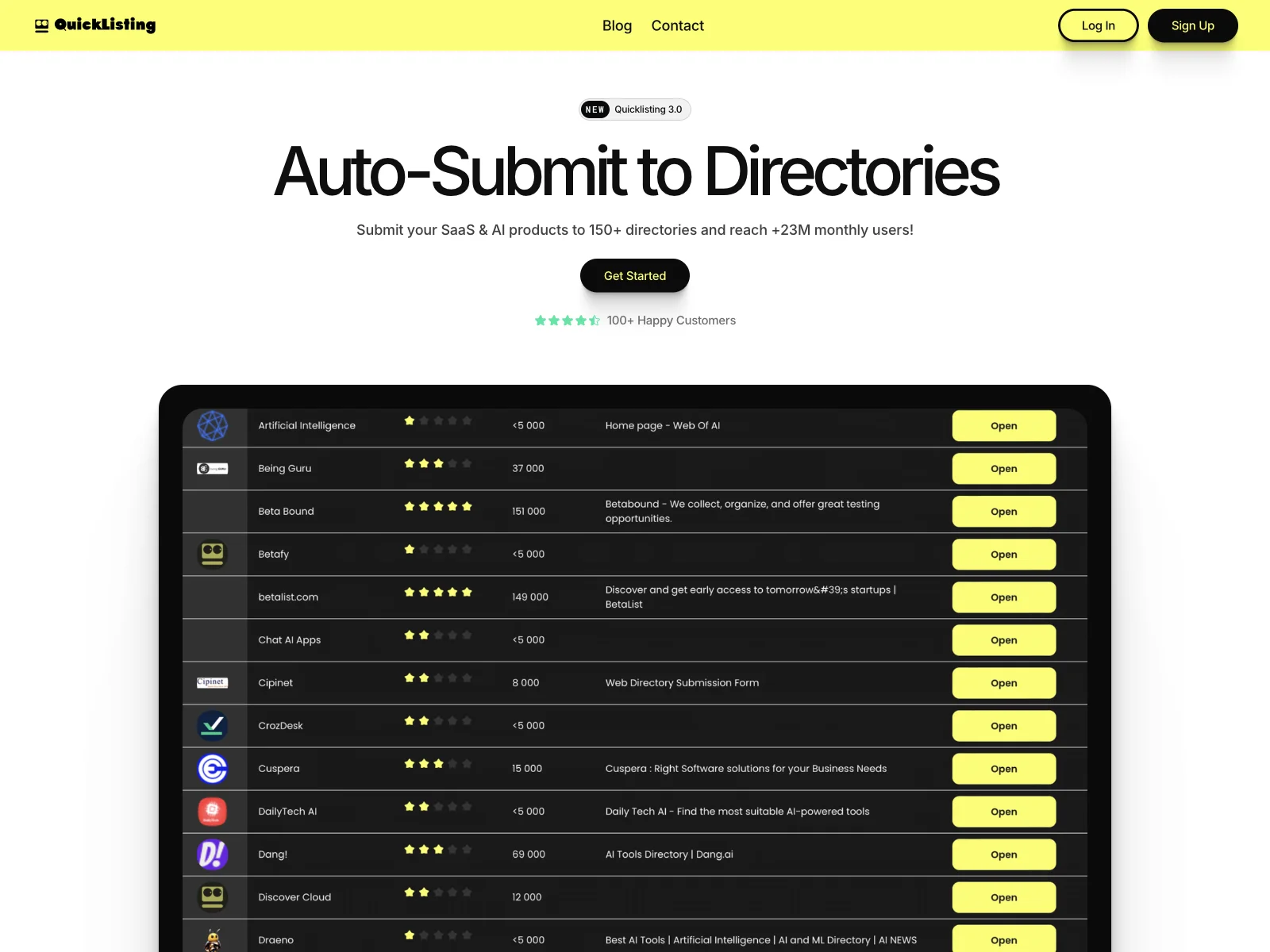 Quicklisting: Streamline SaaS & AI Directory Submissions