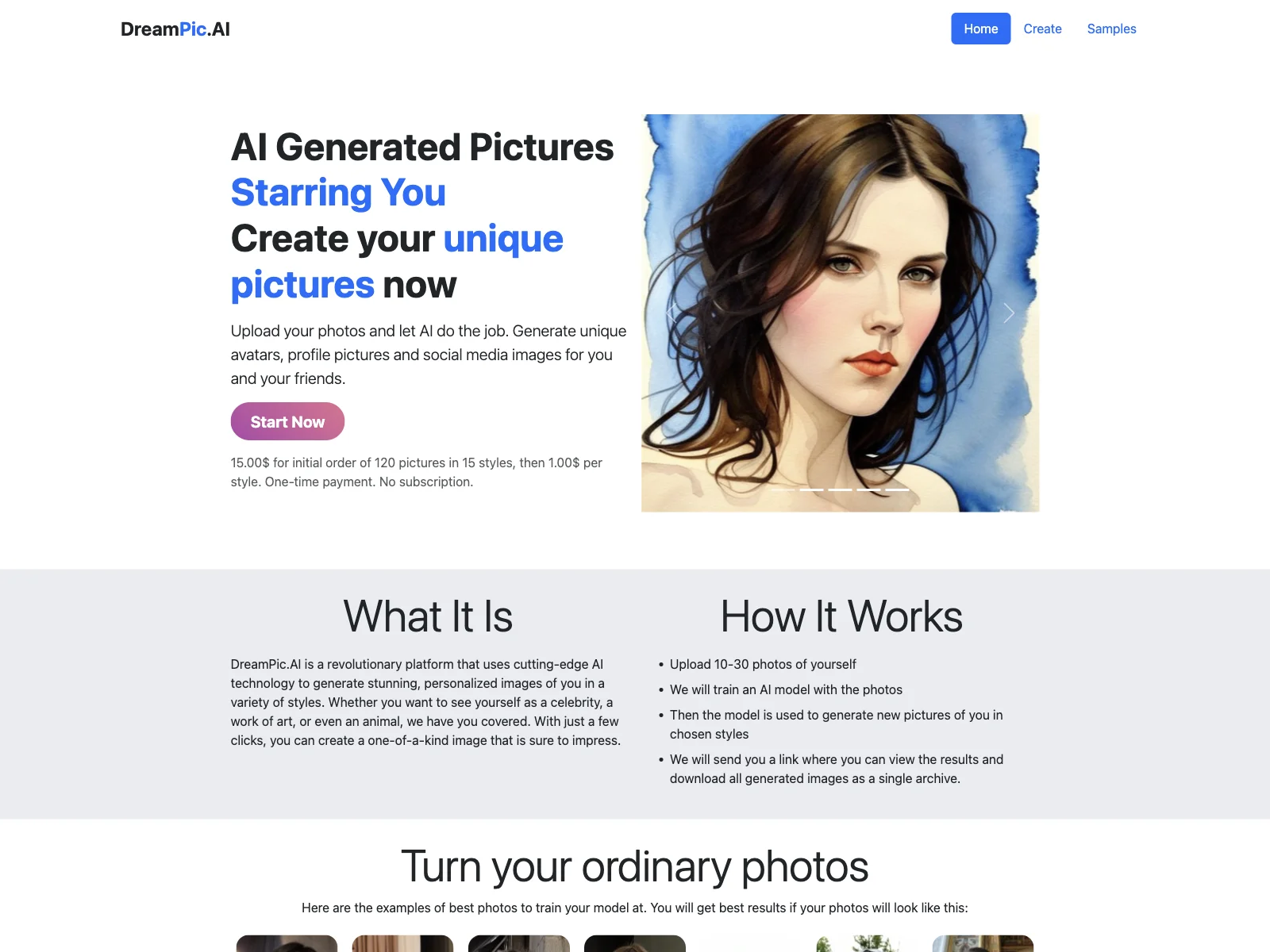 DreamPic.AI: Transform Yourself with AI-Generated Images