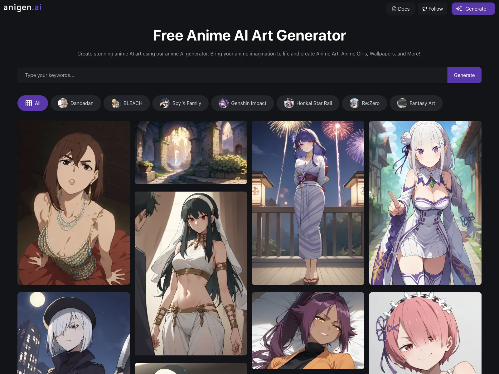 AniGen AI: Create Stunning Anime Art for Free